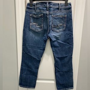 SILVER BRAND EYLSE CAPRI JEANS